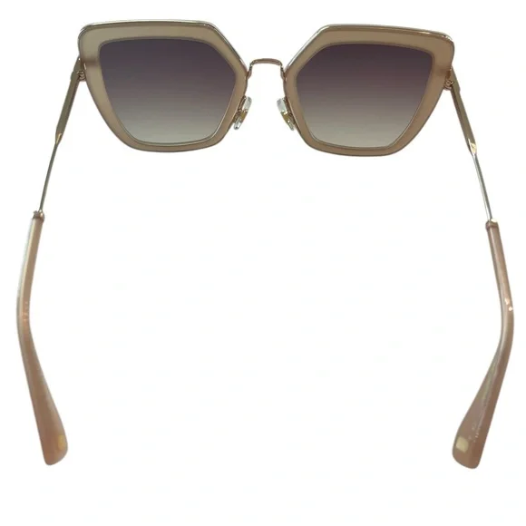 Marc Jacobs Butterfly Style Chic Oversized Sunglasses Beige/Gold NWT - Picture 9 of 16